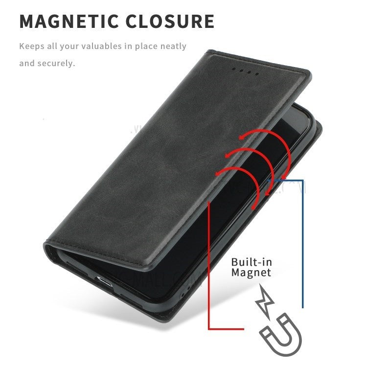 Magnetverschluss Kartenhalter Leder-Telefonkasten Für Apple