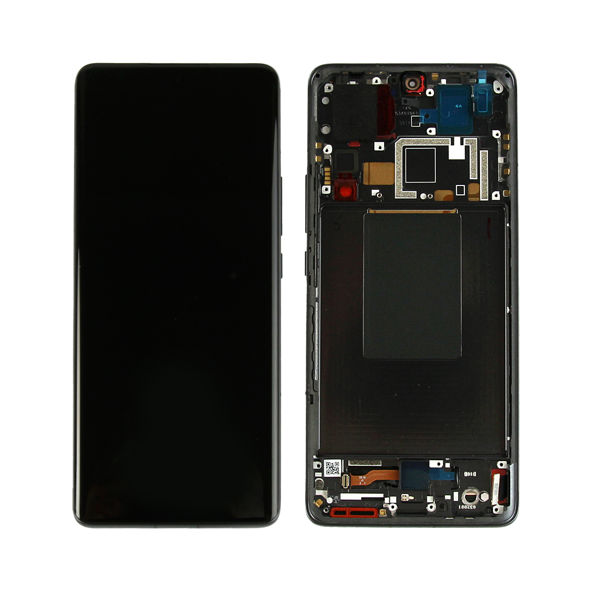 Xiaomi 12 Pro Display und Digitizer mit Rahmen, graues Servicepaket