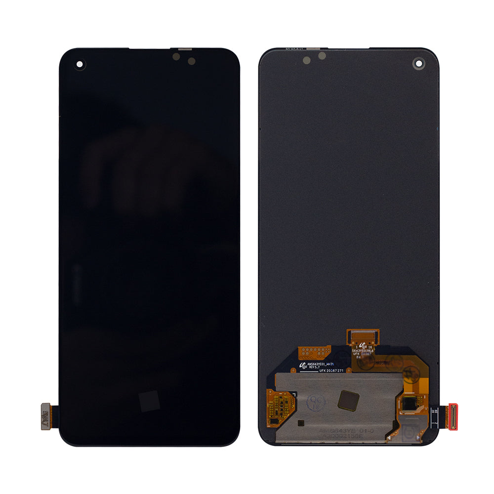Oppo Find X3 Lite 5G, Reno5 5G, OnePlus Nord 2 5G Display und Digitizer ohne Rahmen, Schwarz (OEM)