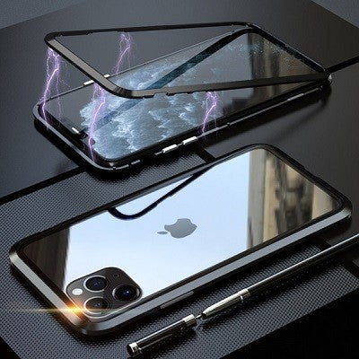 360° Magnet Cover Hülle iPhone 11 Pro Max Schwarz