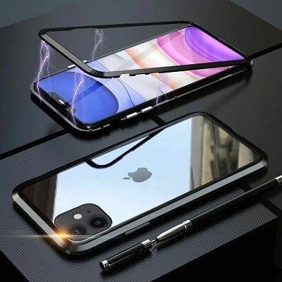 360° Magnet Cover Hülle iPhone 11 Schwarz