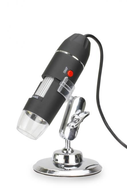Digital HD Microscope 5x Digital Zoom USB LED Light Adjustable