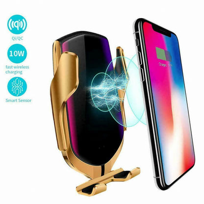 IR Sensor Qi Auto KFZ Handy Halterung Halter Wireless Ladegerät Huawei iPhone