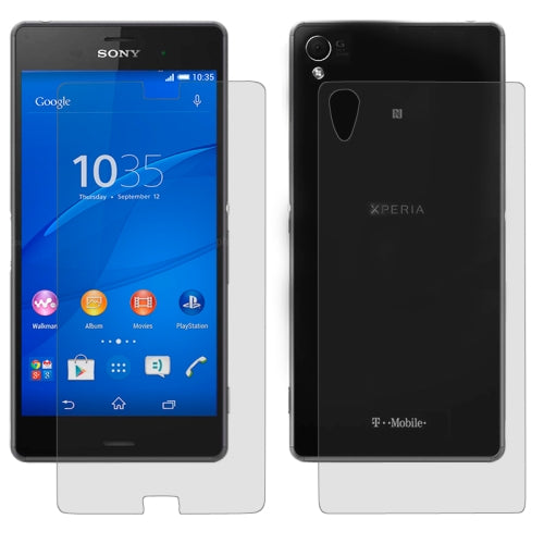 Front und Rück Schützfolie Xperia Z3