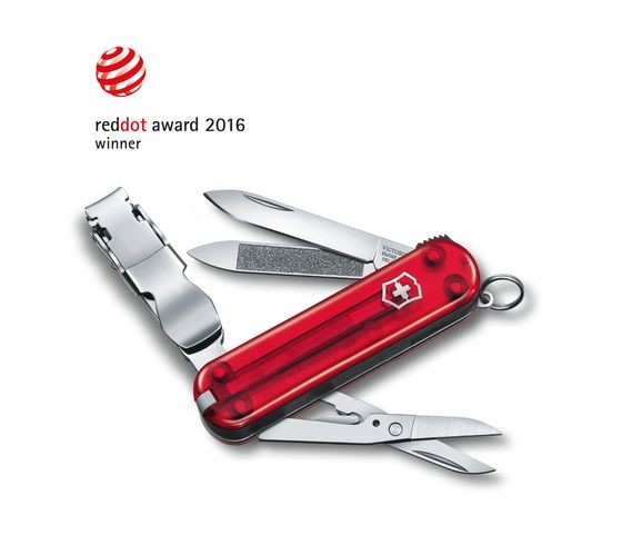 Victorinox Nail Clip Rot Transparent