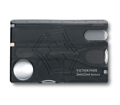Victorinox SwissCard Nailcare, Schwarz Transparent