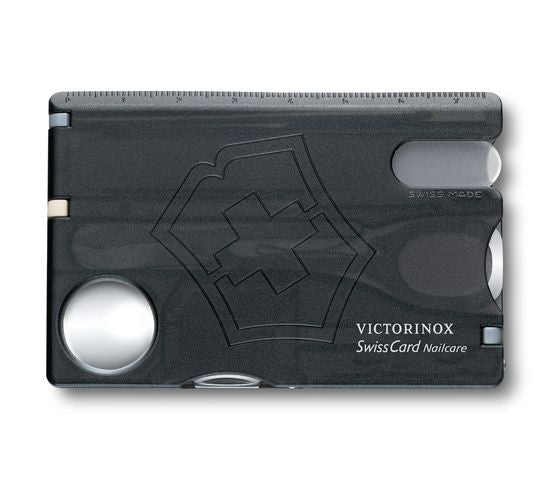 Victorinox SwissCard Nailcare, Schwarz Transparent