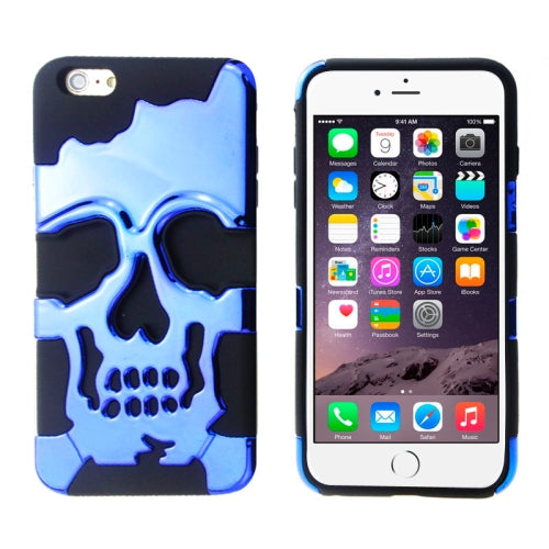 Skull-Kopf-Soft Hülle iPhone 6 4.7" Blau