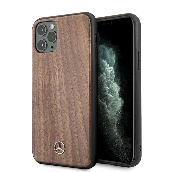 iPhone 11 Pro Mercedes Benz Wood Line Walnut Case MEHCN58VWOLB
