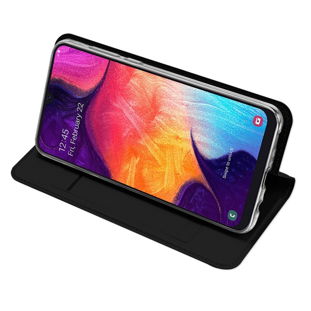 DUX DUCIS Bookcase schutzhülle Aufklappbare hülle für Samsung Galaxy A50 Schwarz