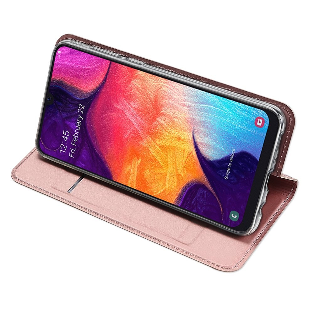 DUX DUCIS Bookcase schutzhülle Aufklappbare hülle für Samsung Galaxy A50 Rosa Gold
