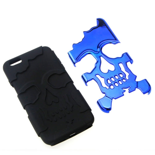Skull-Kopf-Soft Hülle iPhone 6 4.7" Blau