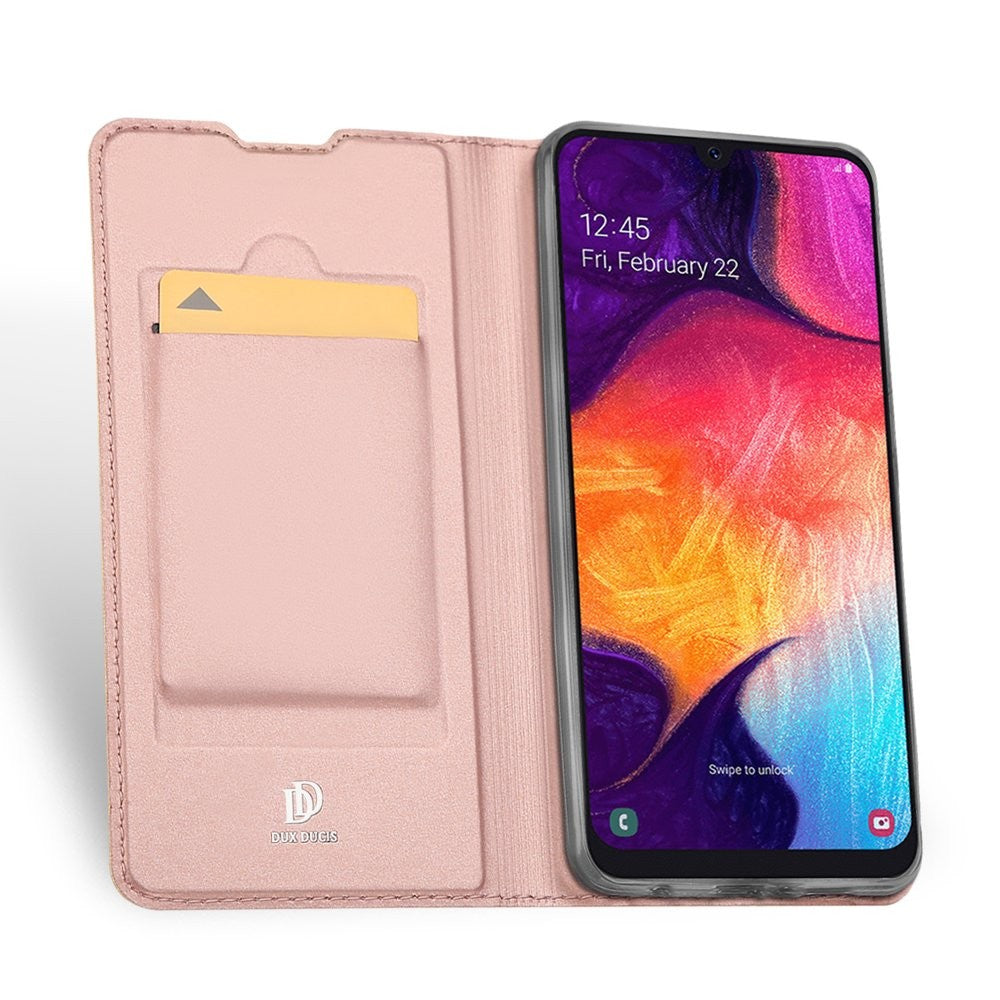 DUX DUCIS Bookcase schutzhülle Aufklappbare hülle für Samsung Galaxy A50 Rosa Gold