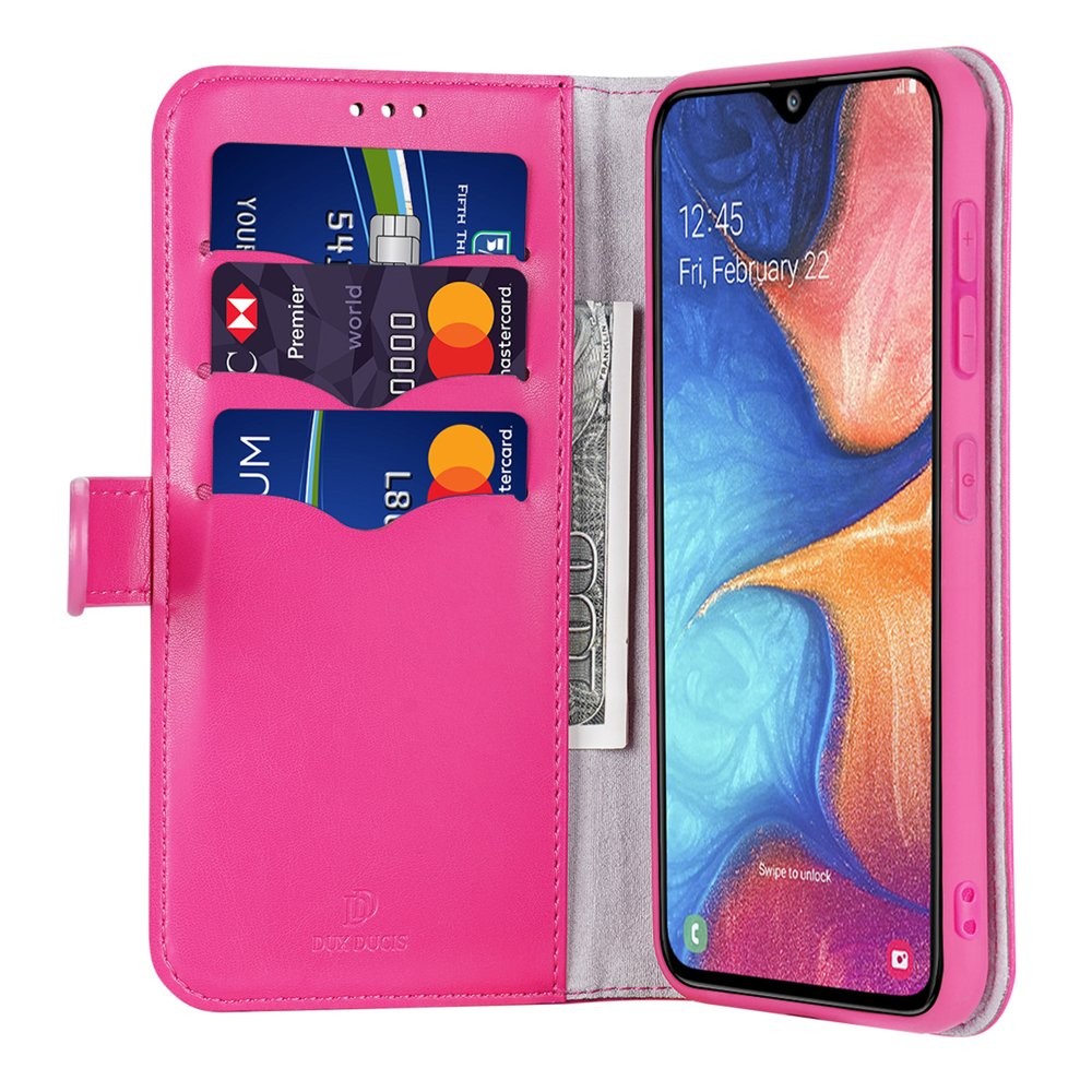 DUX DUCIS Bookcase schutzhülle Aufklappbare hülle für Samsung Galaxy A40 Rosa Pink