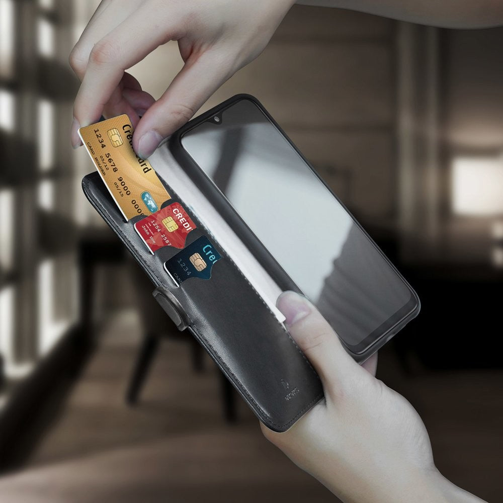 DUX DUCIS Bookcase schutzhülle Aufklappbare hülle für Samsung Galaxy A40 Schwarz