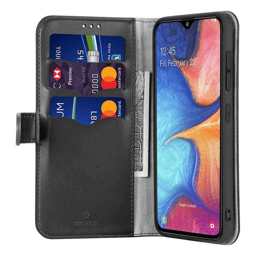 DUX DUCIS Bookcase schutzhülle Aufklappbare hülle für Samsung Galaxy A40 Schwarz