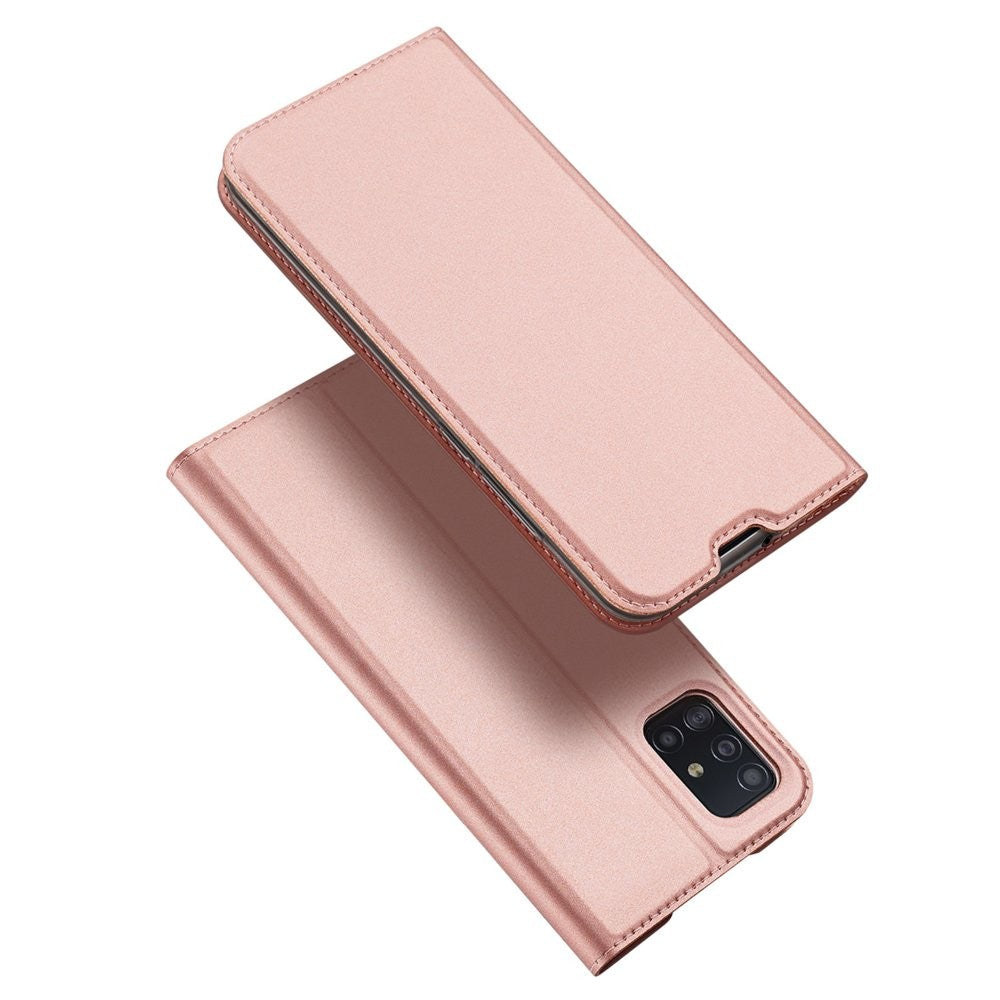 DUX DUCIS Bookcase schutzhülle Aufklappbare hülle für Samsung Galaxy A51 Rosa Gold