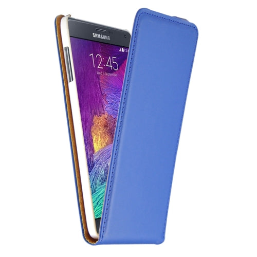 Blau Flip Leder Etui Tasche Note 4
