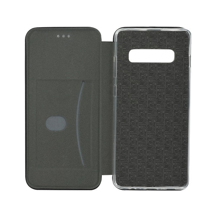 Samsung Galaxy S10 Plus Leder Hülle Etui Schwarz