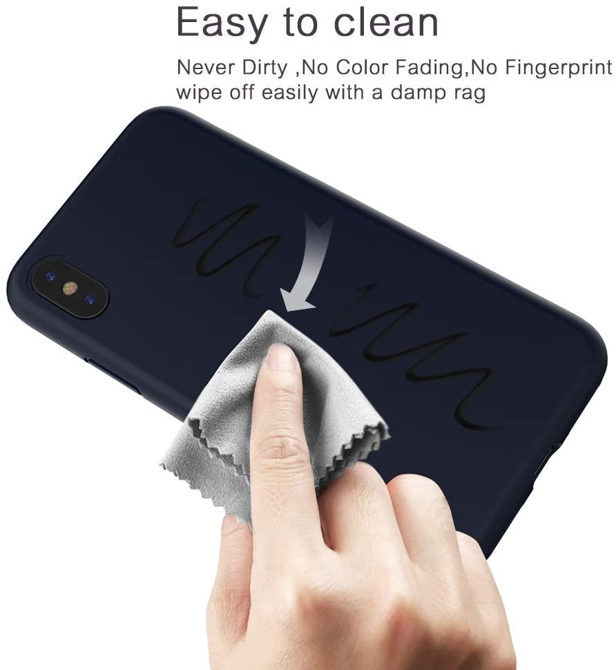 Xundd iPhone X, XS Slikon Case - Blau