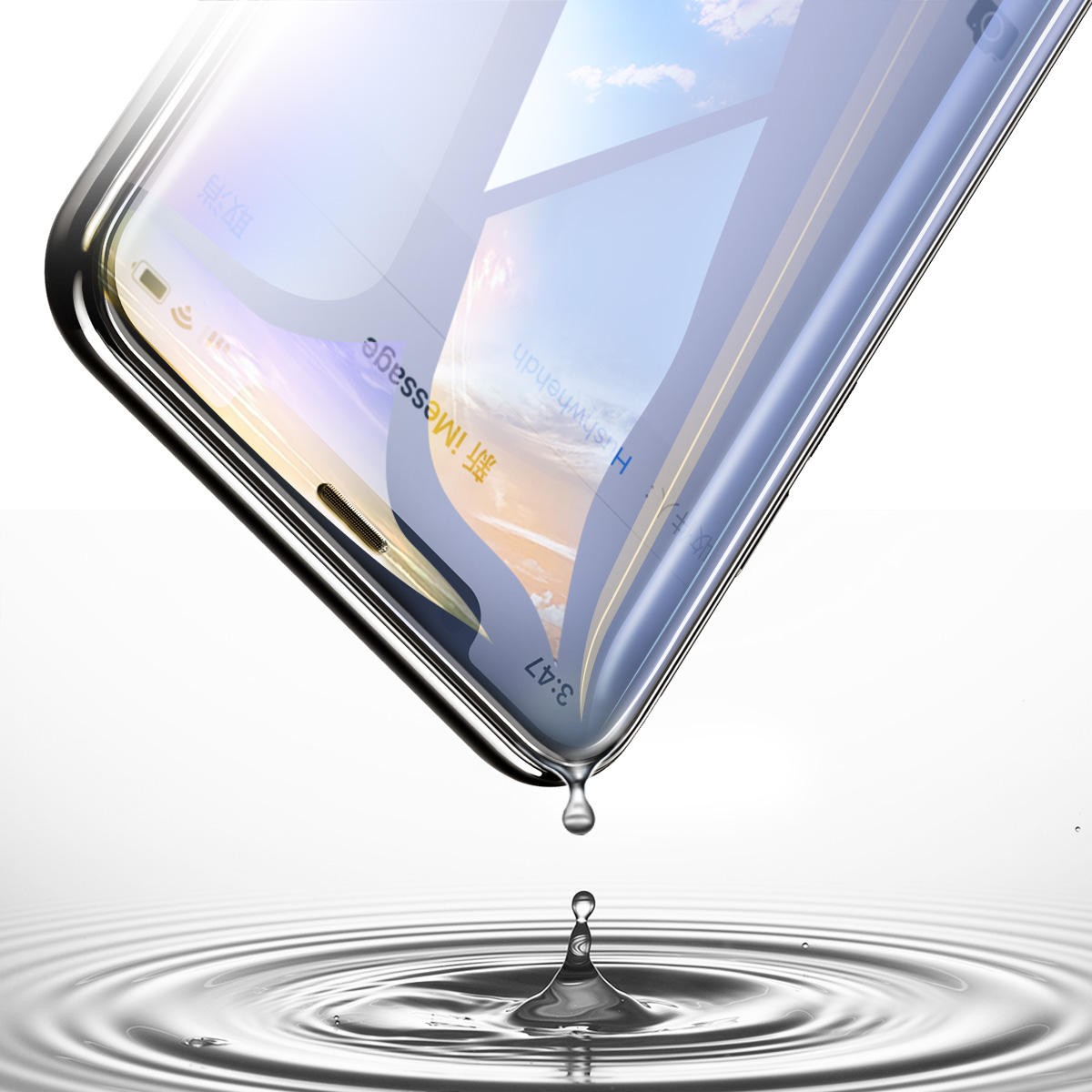 Rock - iPhone X, XS Hydrogel Full Screen Schutzfolie 0.18mm