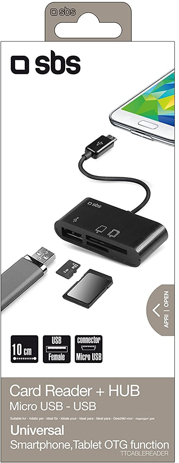 SBS Kabel OTG und Card Reader für Tablet und Smartphone