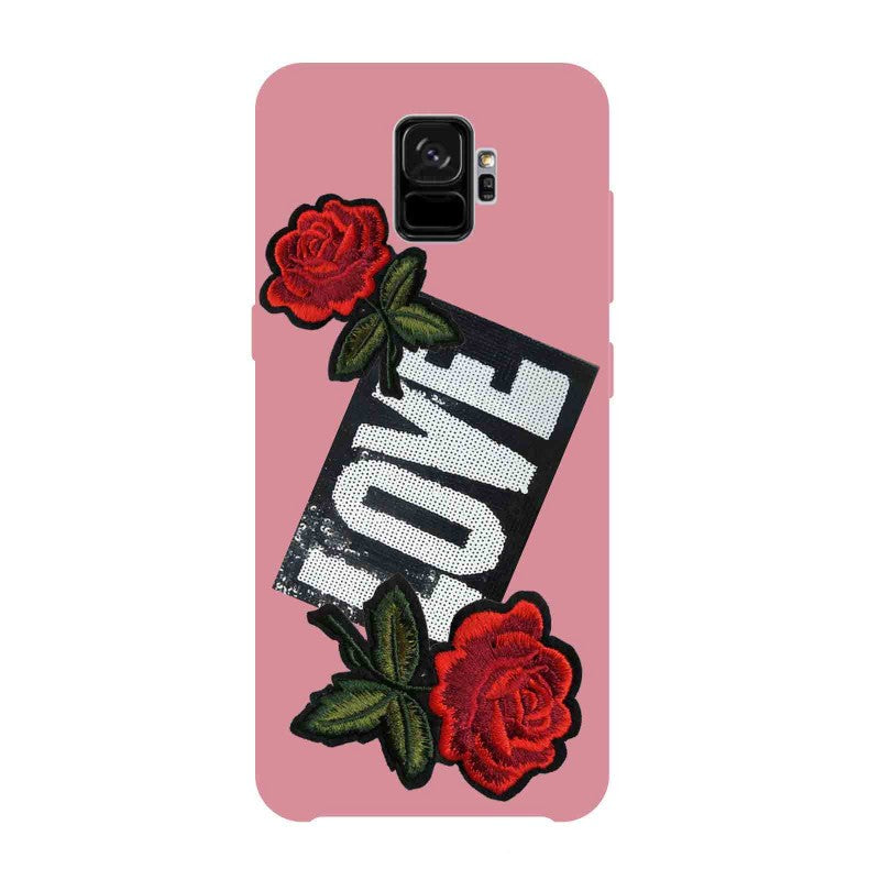 Love Rosa Bling  Hülle Samsung Galaxy S9