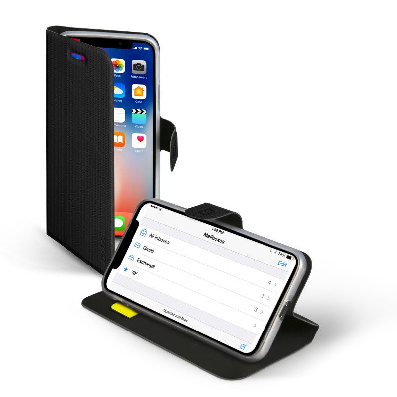 SBS Sense Book Leder Hülle Etui für iPhone X / XS