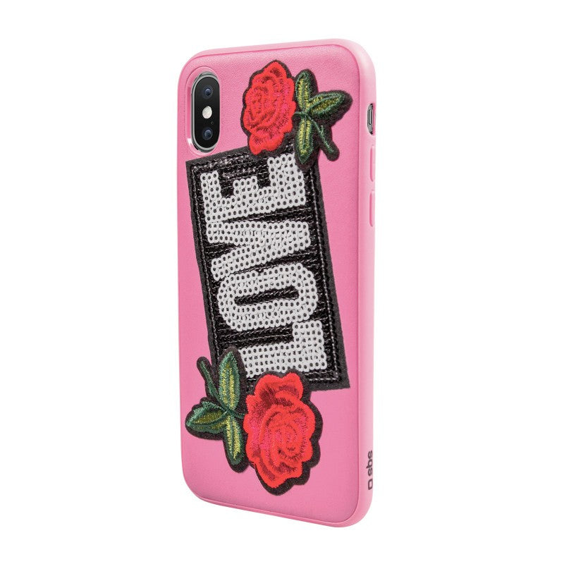 SBS COVER MIT PATCH LOVER FÜR IPHONE XS/X