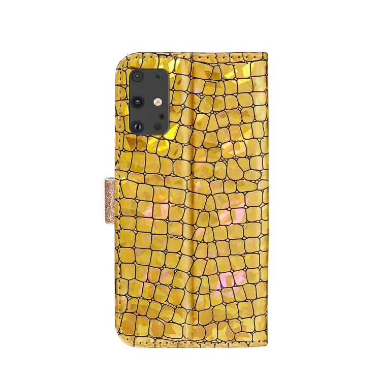 Bling Glitzer Book Wallet ID Case Hülle für Samsung Galaxy  s20 Gold