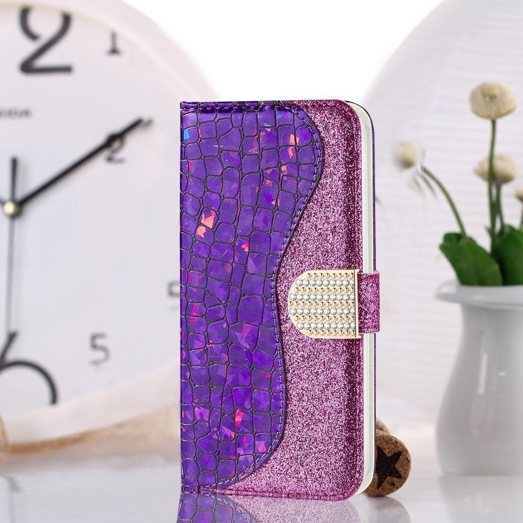 Bling Glitzer Book Wallet ID Case Hülle für Samsung Galaxy S20 Lla