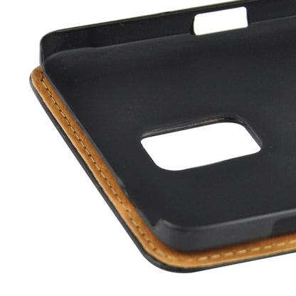 Schwarz Flip Leder Etui Tasche Note 4