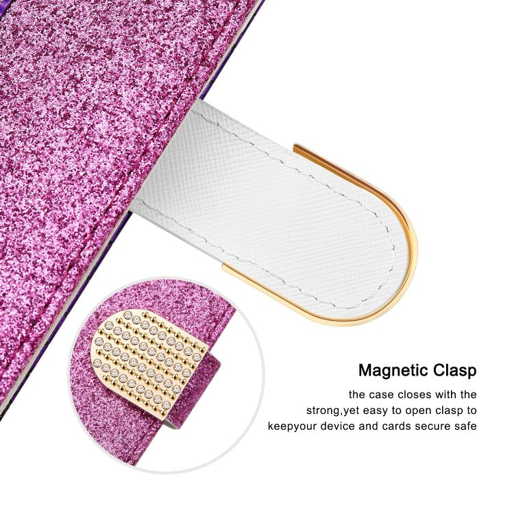Bling Glitzer Book Wallet ID Case Hülle für Samsung Galaxy S20 Lla