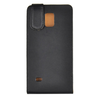 Schwarz Flip Leder Etui Tasche Note 4