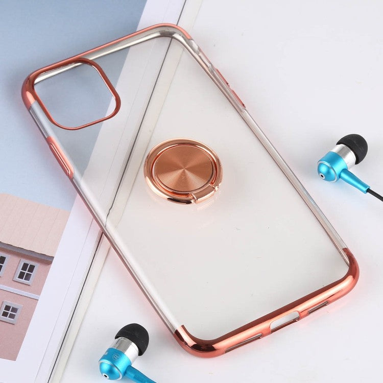 Handyhülle Schutzhülle mit Ring Silikon TPU Case Cover für iPhone 11 Pro Max