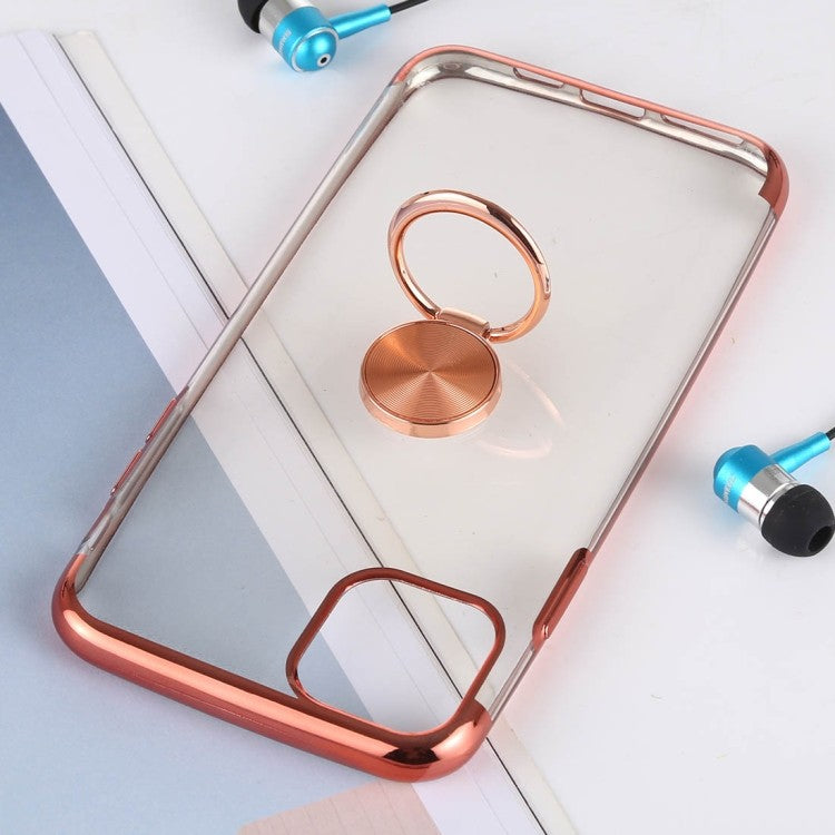 Handyhülle Schutzhülle mit Ring Silikon TPU Case Cover für iPhone 11 Pro Max