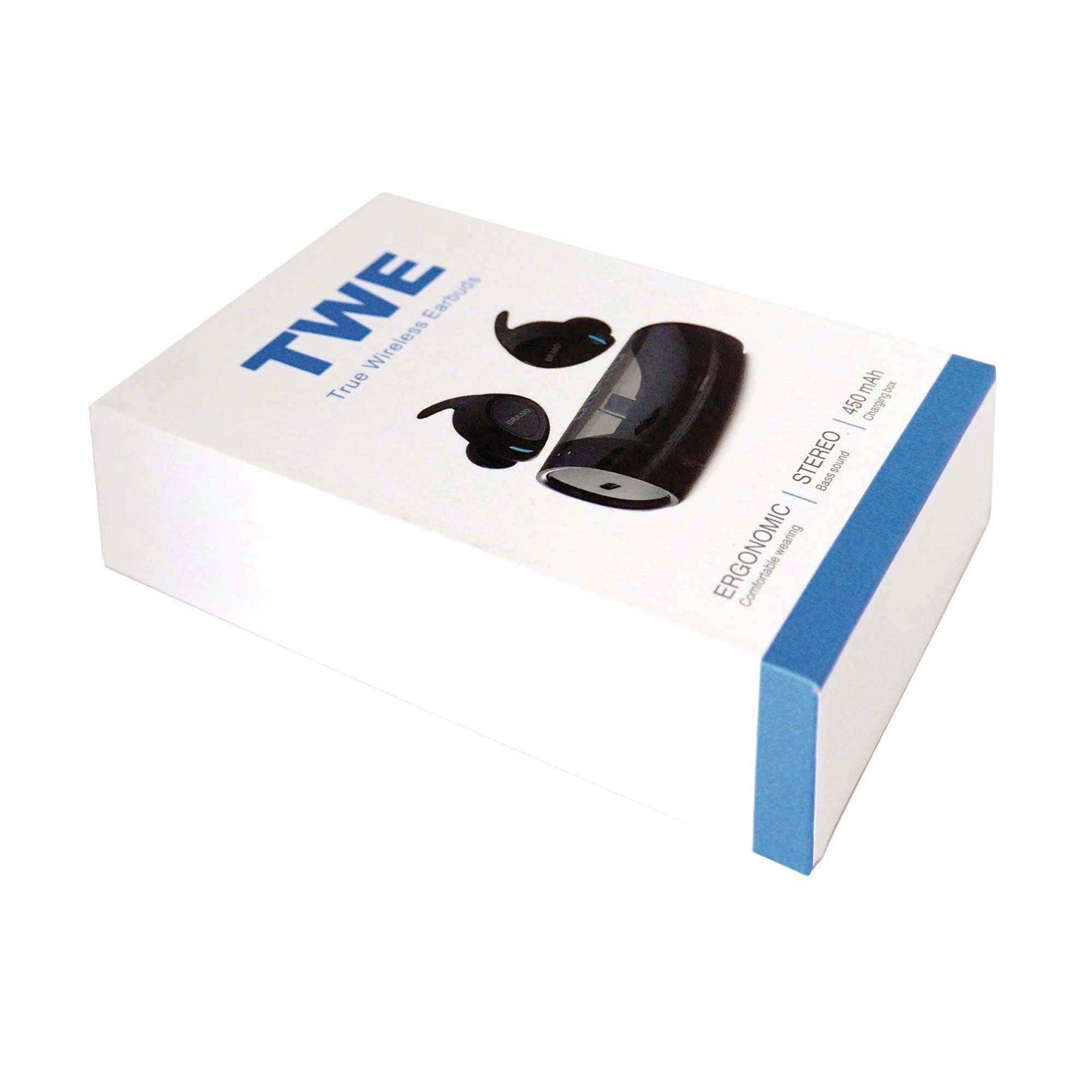 TWE Kabellose Wireless In-Ear Kopfhörer mit Lade Case für Smartphone