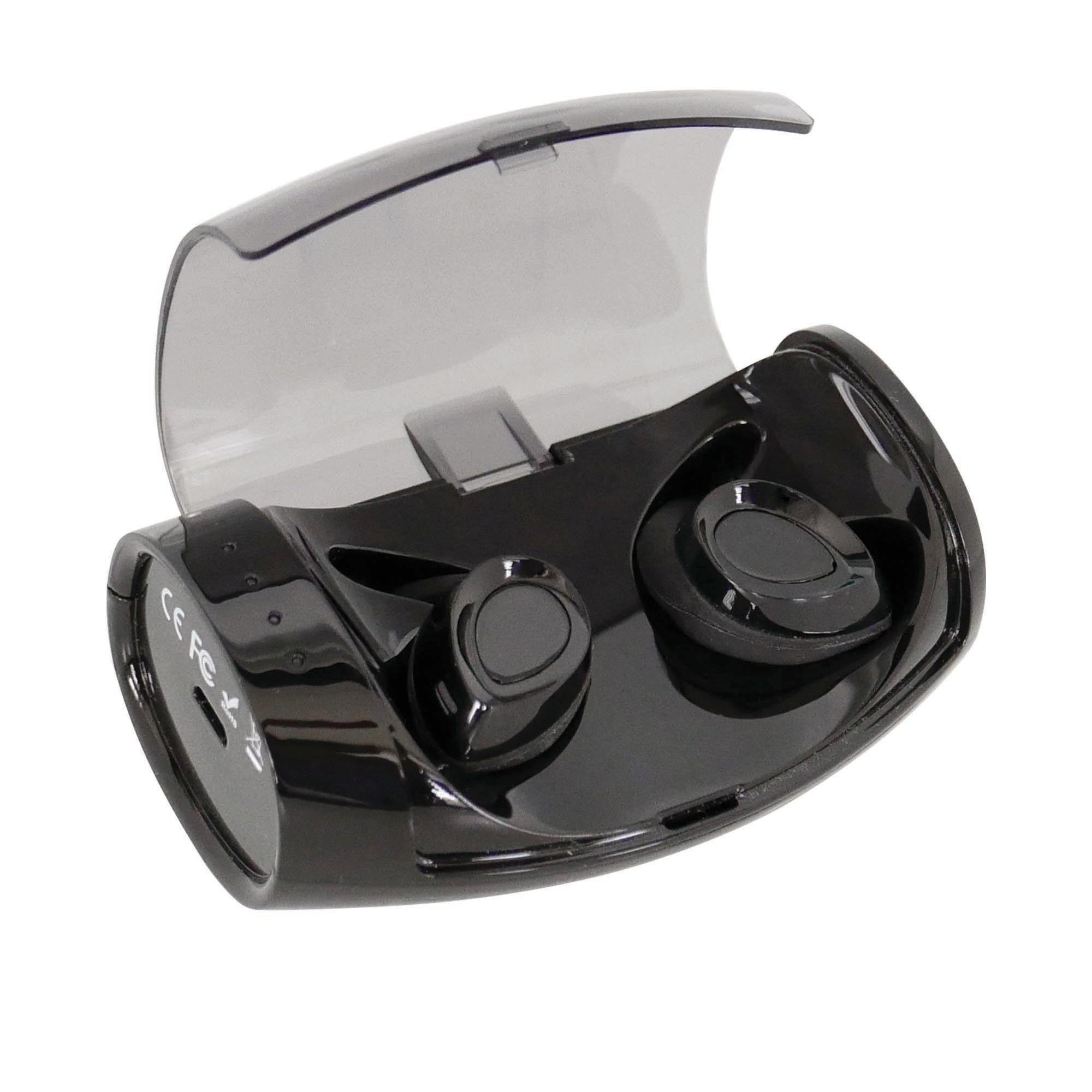 TWE Kabellose Wireless In-Ear Kopfhörer mit Lade Case für Smartphone