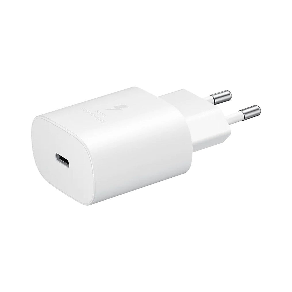 Samsung - (1m) AFC Schnell Ladegerät (3A/25W) + USB C auf USB C Ladekabel (EP-TA800XWEGWW) - Weiss