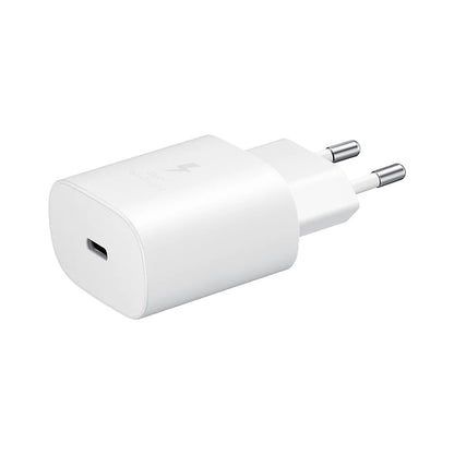 Samsung - (1m) AFC Schnell Ladegerät (3A/25W) + USB C auf USB C Ladekabel (EP-TA800XWEGWW) - Weiss