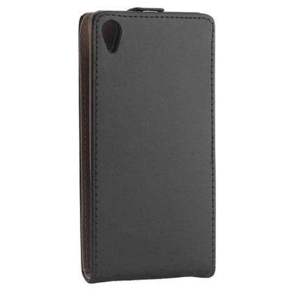 Schwarz Flip Leder Etui Tasche Xperia Z3