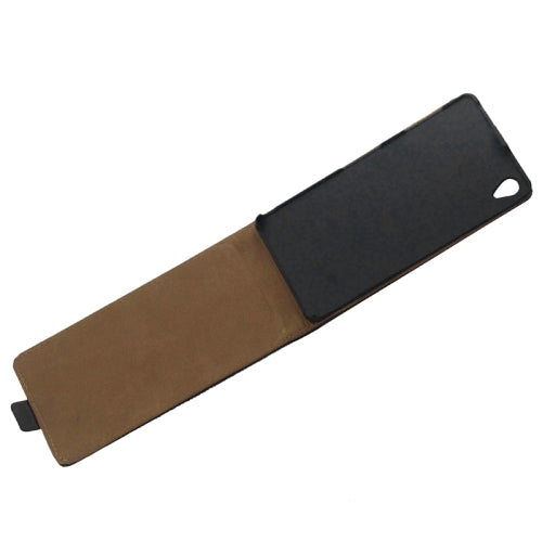 Schwarz Flip Leder Etui Tasche Xperia Z3