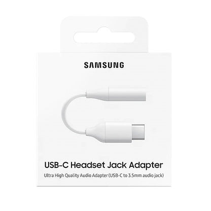 Samsung Adapter - EE-UC10 - USB Typ-C zu 3,5mm Klinke - Weiss Original Audio Kopfhörer