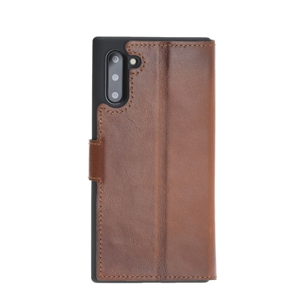 Bouletta Echt Leder Galaxy Note 10 Book Wallet Braun