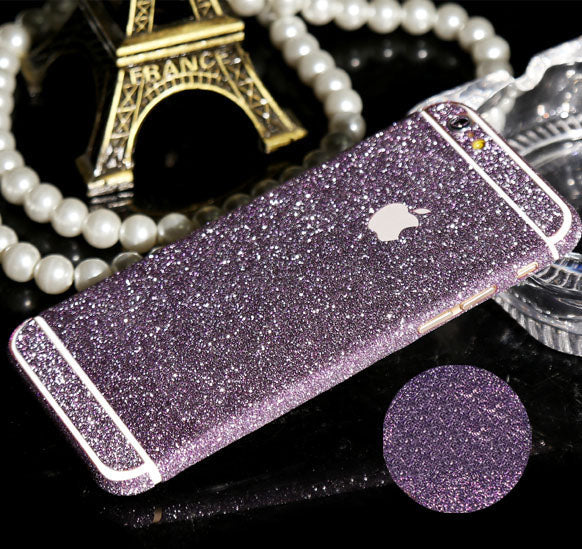 iphone 6 6S Plus Lila Bling Aufkleber Schutz-Folie Sticker Skin
