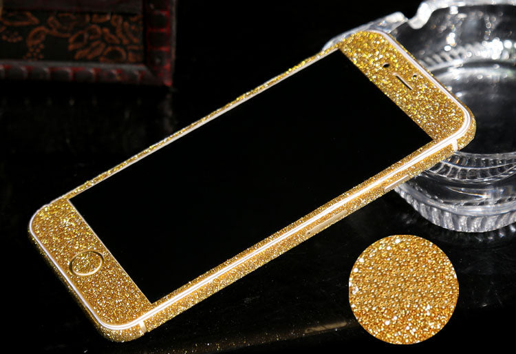 iphone 6 6S Gold Bling Aufkleber Schutz-Folie Sticker Skin