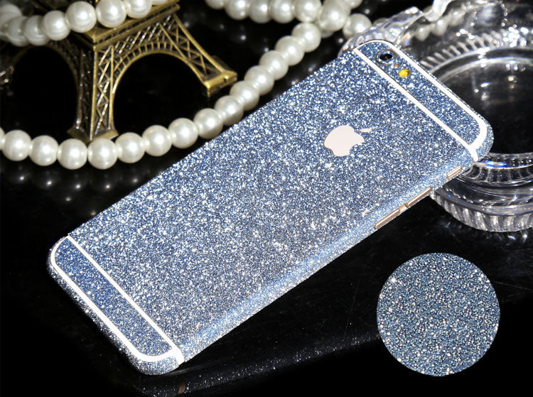 iphone 6 6S Türkis Bling Aufkleber Schutz-Folie Sticker Skin