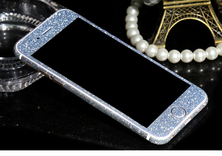 iphone 6 6S Türkis Bling Aufkleber Schutz-Folie Sticker Skin