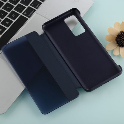 Smart Sleep / Wake Up PU Leder Flip Hülle Ultra Slim Schutzhülle für Huawei P40 Pro Blau