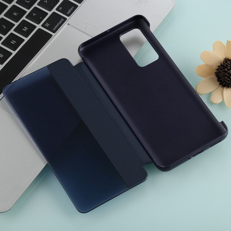 Smart Sleep / Wake Up PU Leder Flip Hülle Ultra Slim Schutzhülle für Huawei P40 Pro Blau